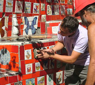 Fliesentreppe des Künstlers Escardaria Selaron 