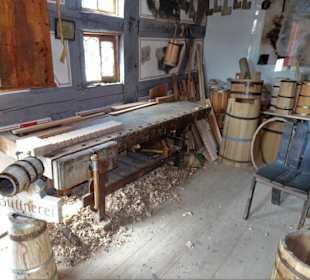 In der alten Büttnerei des Freilandmuseums