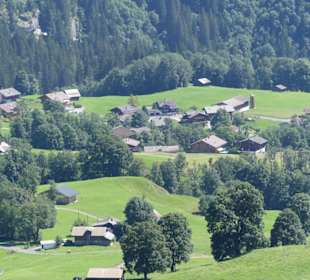 Blick auf Grindelwald aus der Bahn 