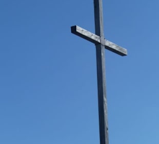 Das Gipfelkreuz auf dem Großen Arber
