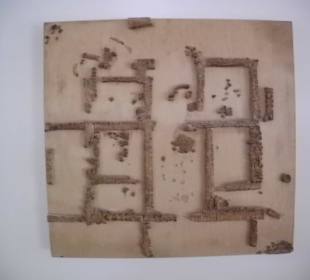 Grundriss der Siedlung im Museum