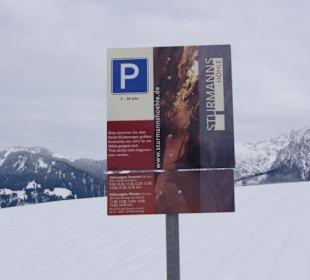 Erster Parkplatz