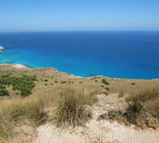 Aussicht Cala Mesquida vom alten Leuchtturm