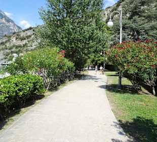 Die Promenade am Strand von Torbole