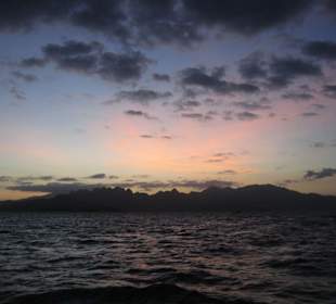 Abendstimmung auf dem Schiff