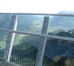 Auf der Aussichtsplattform Alpspitz