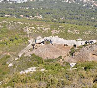 Felsformation der Montagne de la Canaille
