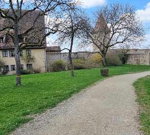 Museum-Garten entlang