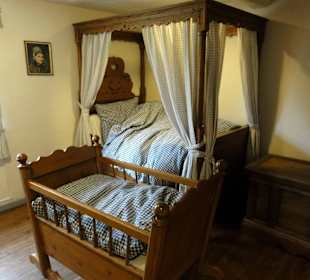 Blick in historische Schlafstuben