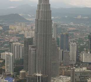 Blick vom KL Tower in Richtung Twin Towers