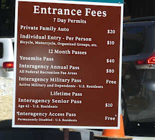 Eintrittsgebühren zum Park 2014