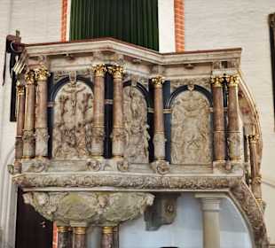 Details der Kanzel in St. Jacobi
