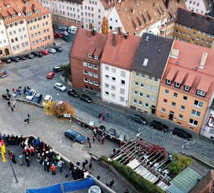Vom Sinwellturm aus: Aussichtsplattform Burgberg