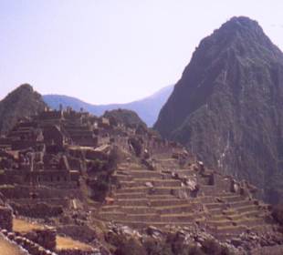 Blick auf Machu Picchu