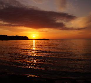 Romantischer Sonnenuntergang