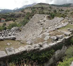 Das zerstörte Amphitheater von Selge