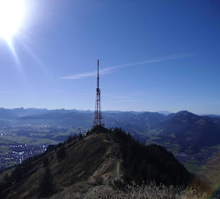 Grandiose Aussicht vom Übelhorn auf den Grünten