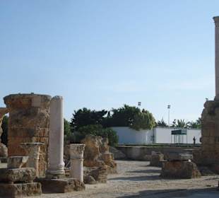 Ruinen, gut bewacht wie der Präsident