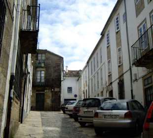 Calles de la zona vieja de Santiago