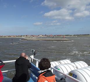 Rückfahrt der Fähre von Baltrum