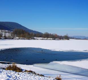 Der Stausee im Winter ein Traum