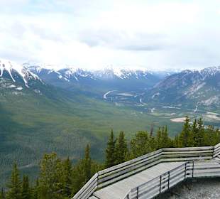Aussicht Sulfur Mountain