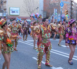 Karnavalsumzug Barcelona 14.02.2015