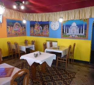 Blick in den Innenraum vom Indischen Curry Haus
