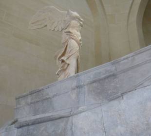 Famed winged victory statue
