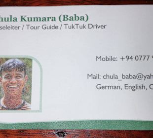 Visitenkarte Baba