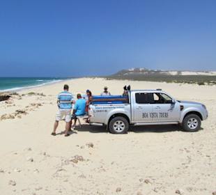 Angekommen am Strand