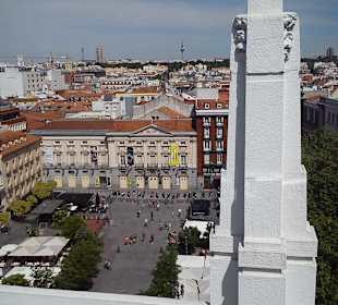 Die Plaza Santa Ana von oben