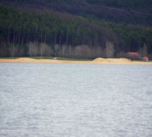 Hier kommt der Sand an