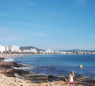Der Strand von Caler Millor fotografiert von der B