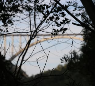 ...fast nicht zu erkennen, die bloukrans bridge