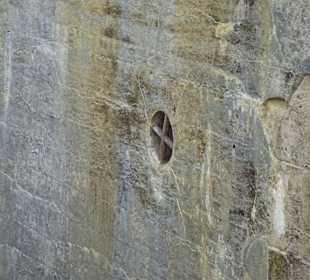 Alter Festmacherpunkt der Schleusenkammer