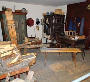 Heimarbeit bei der Schiefertafelproduktion