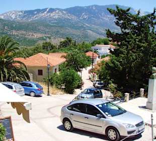 Agios Georgios, Aussicht vom Cafe Kastro.