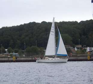 Segelschiff in Richtung Außenförde