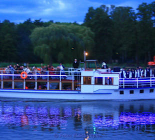 Lichterfahrt und Bootskorso der Segler in Kyritz