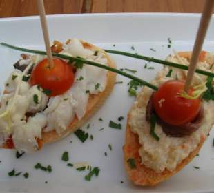 Die beiden einfallslosen Tapas im Es Baluard