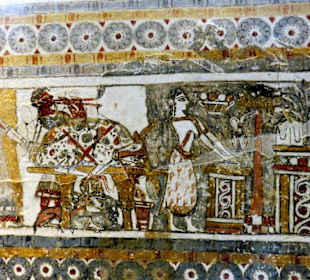 Bemalter Steinsarkophag; ca. 1400 v.Chr.