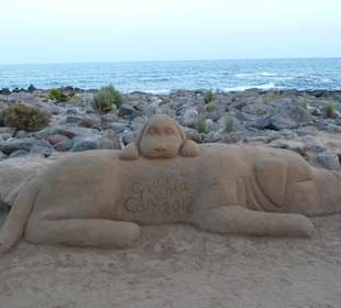 Tolle Figur aus Sand