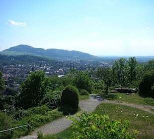 Sicht über Freiburg vom Schloßberg