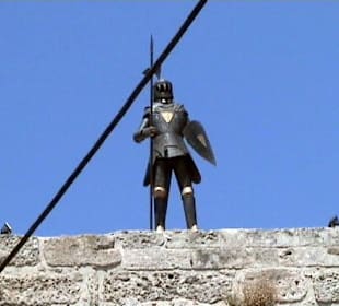 Ritterrüstung in Rhodosaltstadt