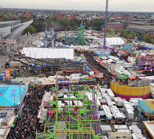 Der Freimarkt 2018 aus Vogelperspektive