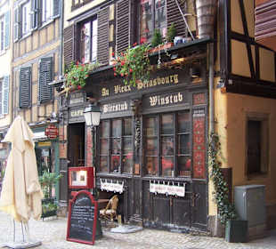 Straßenszene in Straßburg