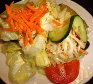 Der Beilagensalat zu den Fleischgerichten