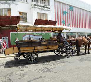 Warten auf Touristen