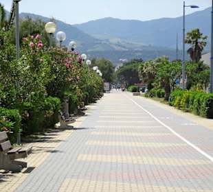 An der Strandpromenade von Argelès-Plage